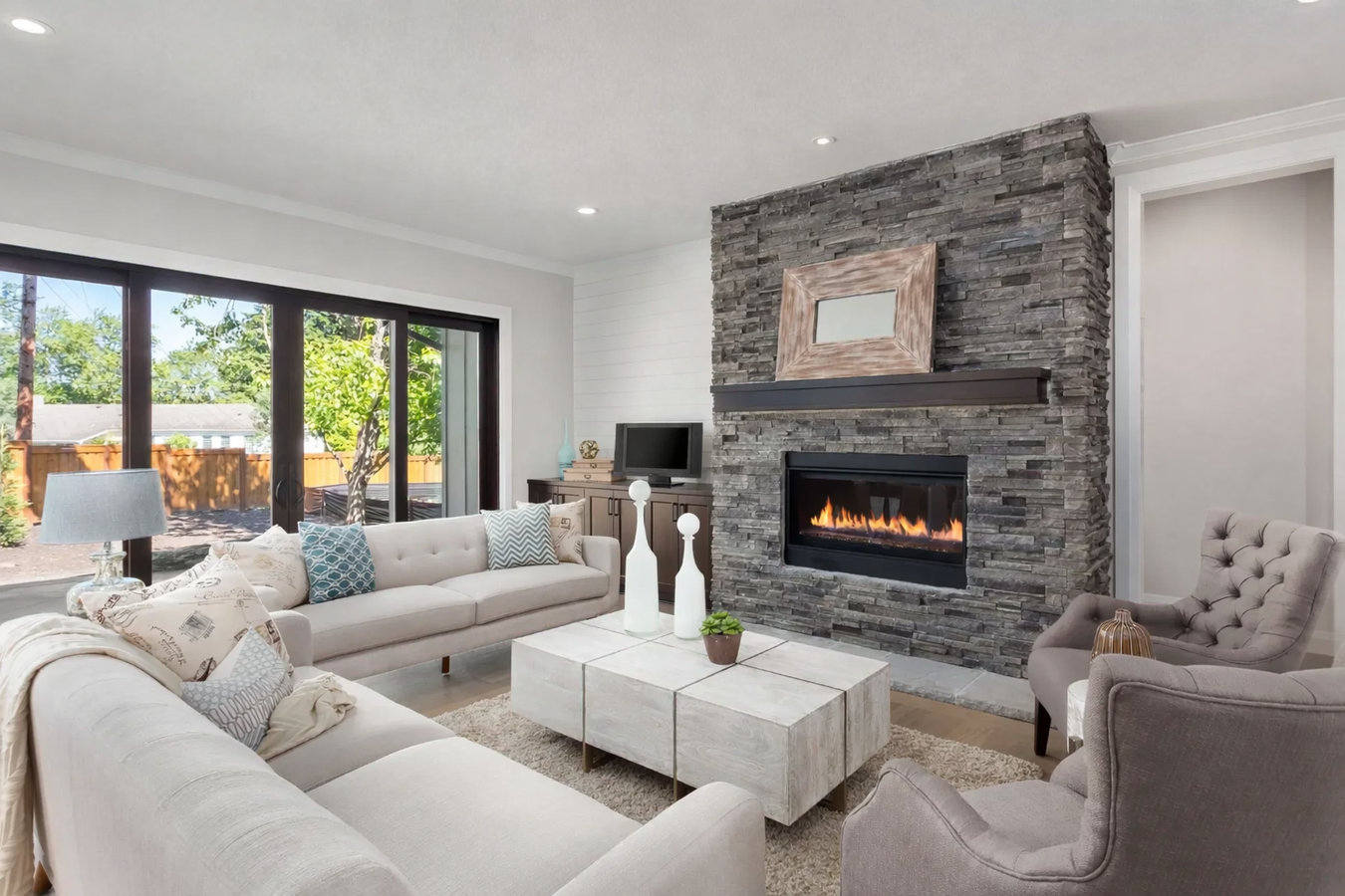 Fireplace installation